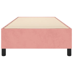 vidaXL Cadre de lit double rose 100x200 cm Velours