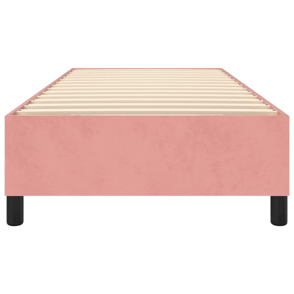 vidaXL Cadre de lit double rose 100x200 cm Velours