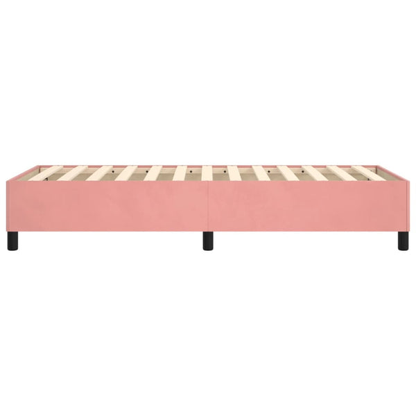 vidaXL Cadre de lit double rose 100x200 cm Velours