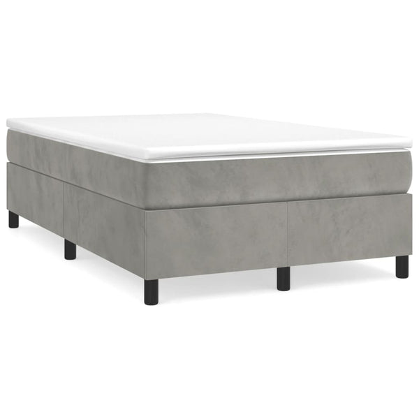 Boxspringbettgestell Hellgrau 120x200 cm Samt