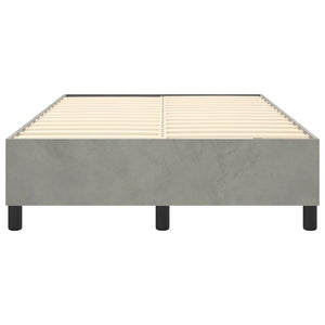 Boxspringbettgestell Hellgrau 120x200 cm Samt