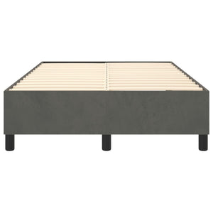 Boxspringbettgestell Dunkelgrau 120x200 cm Samt