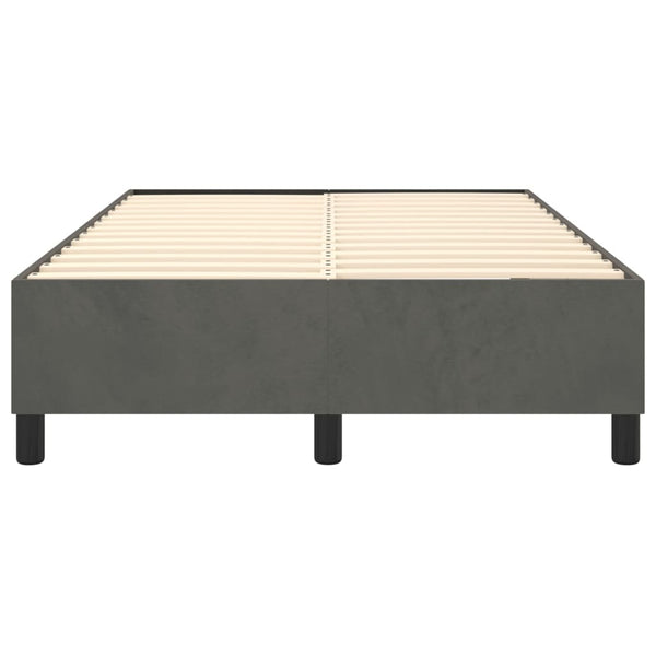Boxspringbettgestell Dunkelgrau 120x200 cm Samt