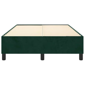 Boxspringbettgestell Dunkelgrün 120x200 cm Samt