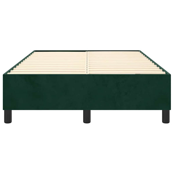 Boxspringbettgestell Dunkelgrün 120x200 cm Samt