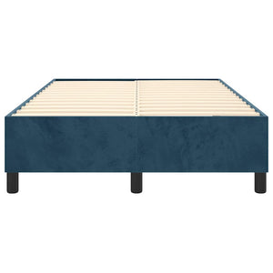Boxspringbettgestell Dunkelblau 120x200 cm Samt