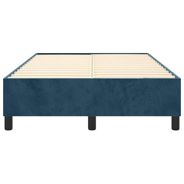 Boxspringbettgestell Dunkelblau 120x200 cm Samt