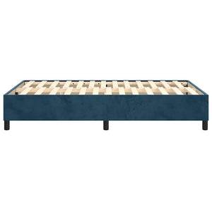 Boxspringbettgestell Dunkelblau 120x200 cm Samt