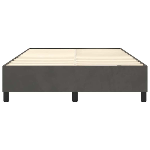 Boxspringbettgestell Dunkelgrau 140x190 cm Samt