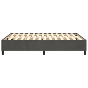 Boxspringbettgestell Dunkelgrau 140x190 cm Samt
