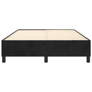 vidaXL Box Spring Bed Frame Black 140x190 cm Velvet