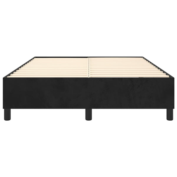 vidaXL Box Spring Bed Frame Black 140x190 cm Velvet