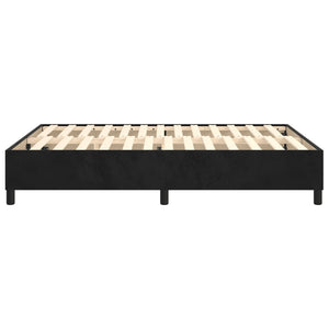 vidaXL Box Spring Bed Frame Black 140x190 cm Velvet