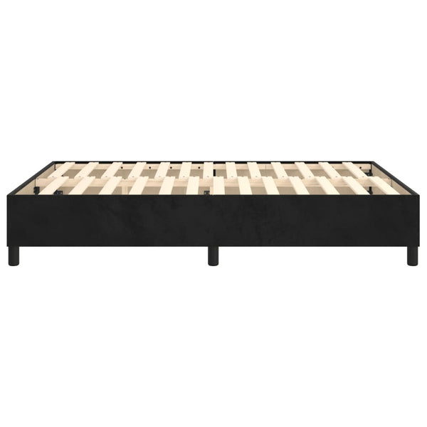vidaXL Box Spring Bed Frame Black 140x190 cm Velvet