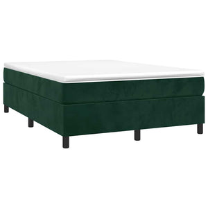 Boxspringbettgestell Dunkelgrün 140x190 cm Samt