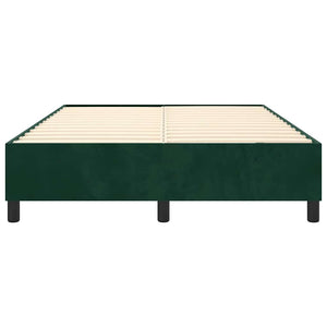 Boxspringbettgestell Dunkelgrün 140x190 cm Samt