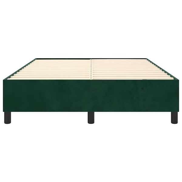 Boxspringbettgestell Dunkelgrün 140x190 cm Samt