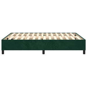 Boxspringbettgestell Dunkelgrün 140x190 cm Samt