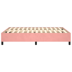 Boxspringbettgestell Rosa 140x190 cm Samt