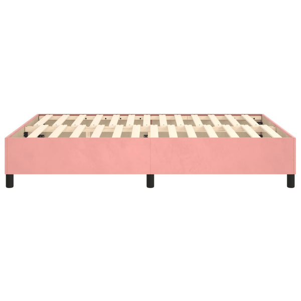 Boxspringbettgestell Rosa 140x190 cm Samt