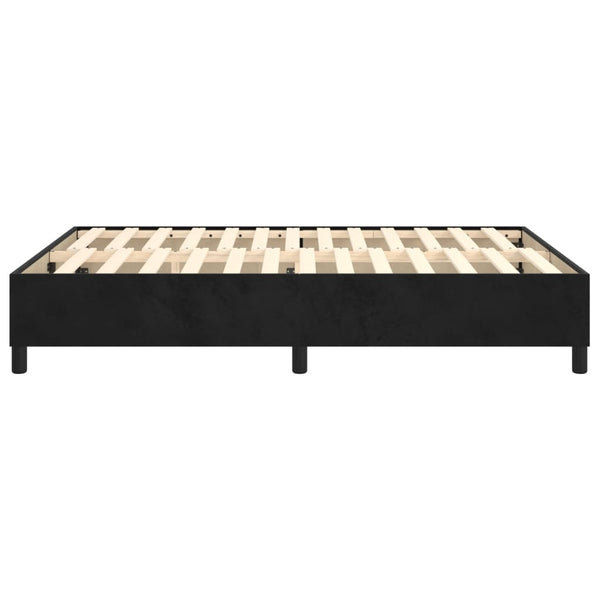 Boxspringbettgestell Schwarz 140x200 cm Samt