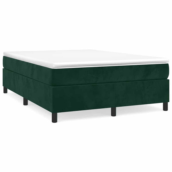 Boxspringbettgestell Dunkelgrün 140x200 cm Samt
