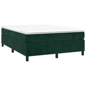 Boxspringbettgestell Dunkelgrün 140x200 cm Samt