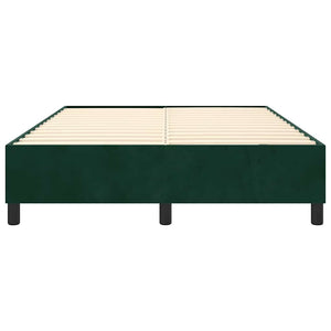 Boxspringbettgestell Dunkelgrün 140x200 cm Samt