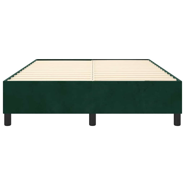 Boxspringbettgestell Dunkelgrün 140x200 cm Samt