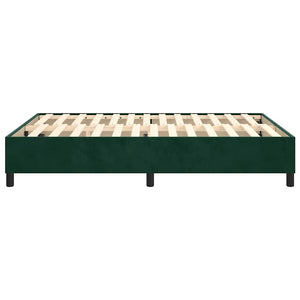 Boxspringbettgestell Dunkelgrün 140x200 cm Samt