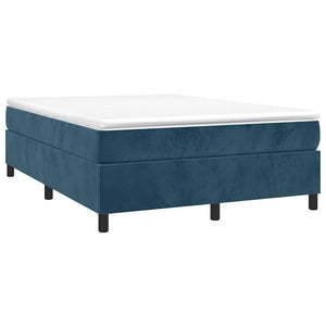Boxspringbettgestell Dunkelblau 140x200 cm Samt