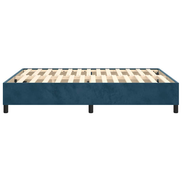 Boxspringbettgestell Dunkelblau 140x200 cm Samt