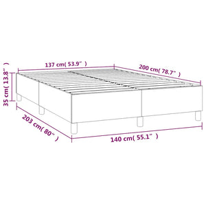Boxspringbettgestell Dunkelblau 140x200 cm Samt