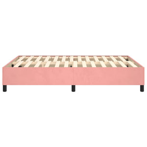 Boxspringbettgestell Rosa 140x200 cm Samt