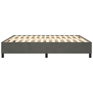 Boxspringbettgestell Dunkelgrau 160x200 cm Samt