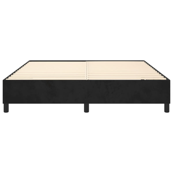 Boxspringbettgestell Schwarz 160x200 cm Samt