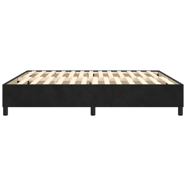Boxspringbettgestell Schwarz 160x200 cm Samt