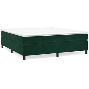 Boxspringbettgestell Dunkelgrün 160x200 cm Samt