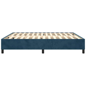 Boxspringbettgestell Dunkelblau 160x200 cm Samt