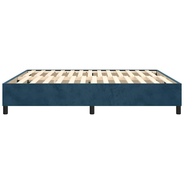 Boxspringbettgestell Dunkelblau 160x200 cm Samt