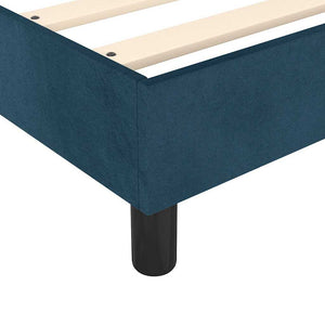 Boxspringbettgestell Dunkelblau 160x200 cm Samt