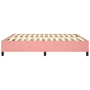 Boxspringbettgestell Rosa 160x200 cm Samt