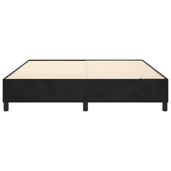 Boxspringbettgestell Schwarz 180x200 cm Samt