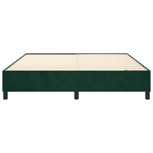 Boxspringbettgestell Dunkelgrün 180x200 cm Samt