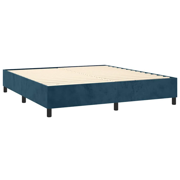 Boxspringbettgestell Dunkelblau 180x200 cm Samt