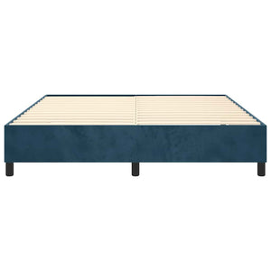 Boxspringbettgestell Dunkelblau 180x200 cm Samt