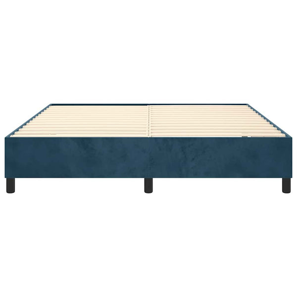 Boxspringbettgestell Dunkelblau 180x200 cm Samt