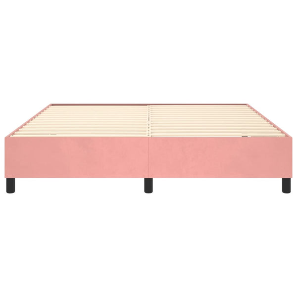Boxspringbettgestell Rosa 180x200 cm Samt