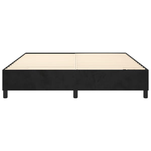 Boxspringbettgestell Schwarz 200x200 cm Samt