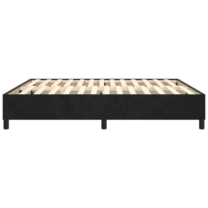 Boxspringbettgestell Schwarz 200x200 cm Samt